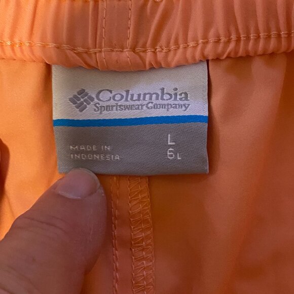 Columbia NWT, men's melon colored size L regular fit swim trunks with omni-shade - Picture 7 of 10